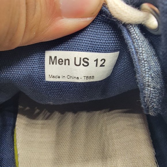 Vans California Mens 12 Blue Denim Boat Shoes Low Top Casual Athletic Low Top main image 12
